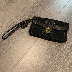 Coach Black Wristlet
